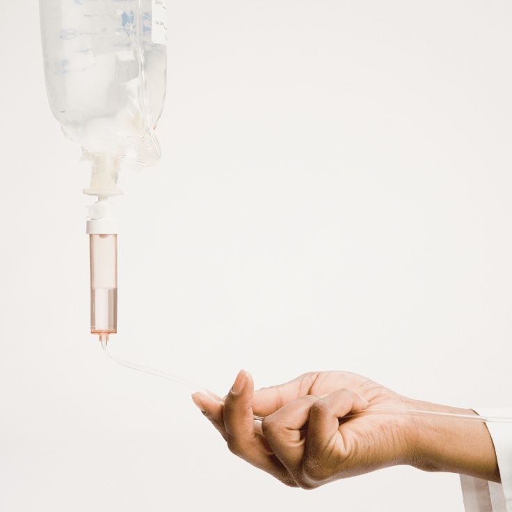 IV therapy drip session at AMMA Aesthetics South Miami
