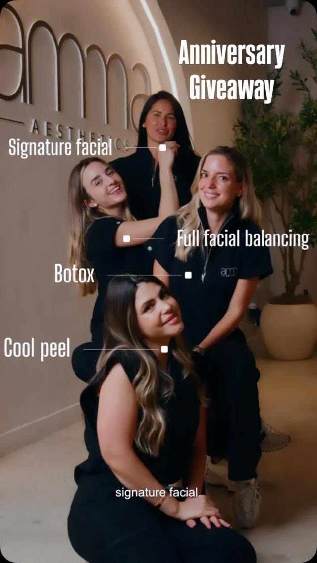 🎉 AMMA IS TURNING 1!!! 🎉

And what better way to celebrate our first year than by celebrating YOU! 🤍✨

To thank you for all the love and support you’ve given Amma this year, we’re doing our BIGGEST GIVEAWAY YET!

4 AMAZING TREATMENTS. 1 LUCKY WINNER. 🤩

The winner will receive:

✨ CoolPeel Laser Treatment
💉 Botox Treatment
💋 Full Facial Balancing
🧖🏻‍♀️ Signature Facial

Yes… ONE winner gets ALL FOUR! 🫶🏻

HOW TO ENTER:
🤍 Like this post
🤍 Follow @AmmaAestheticsMed
🤍 Tag 3 friends who would LOVE to win this too!
🤫(Extra points if you share this on your Stories)

🎉 Winner will be announced September 30th at 4:00 PM!

One year of Amma, one incredible community, and SO much to celebrate. Thank you for trusting us, supporting us, and being part of our first year. We couldn’t have done it without you! 🥹🤍

GOOD LUCK!!! ✨🤞🏻
See you at Amma! 🤩🫶🏻

#AmmaAesthetics #AmmaTurnsOne #AmmaAnniversary #Giveaway #MiamiGiveaway